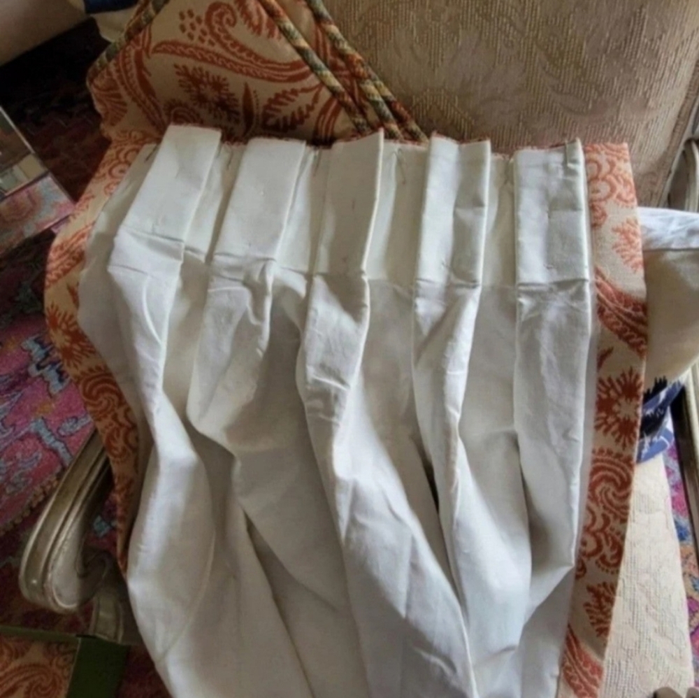 Custom drapery panel & cushion cover 99" l (1of 2) - Picture 8 of 15